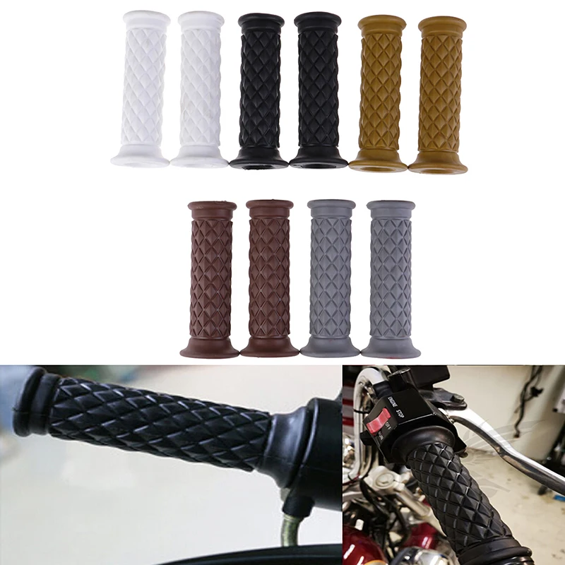 

Retro Classic Motorbike Grips Handle Bar Vintage Scooter Accessories For Harley Yamaha Motorcycle Handlebar Cafe Racer Moto Grip