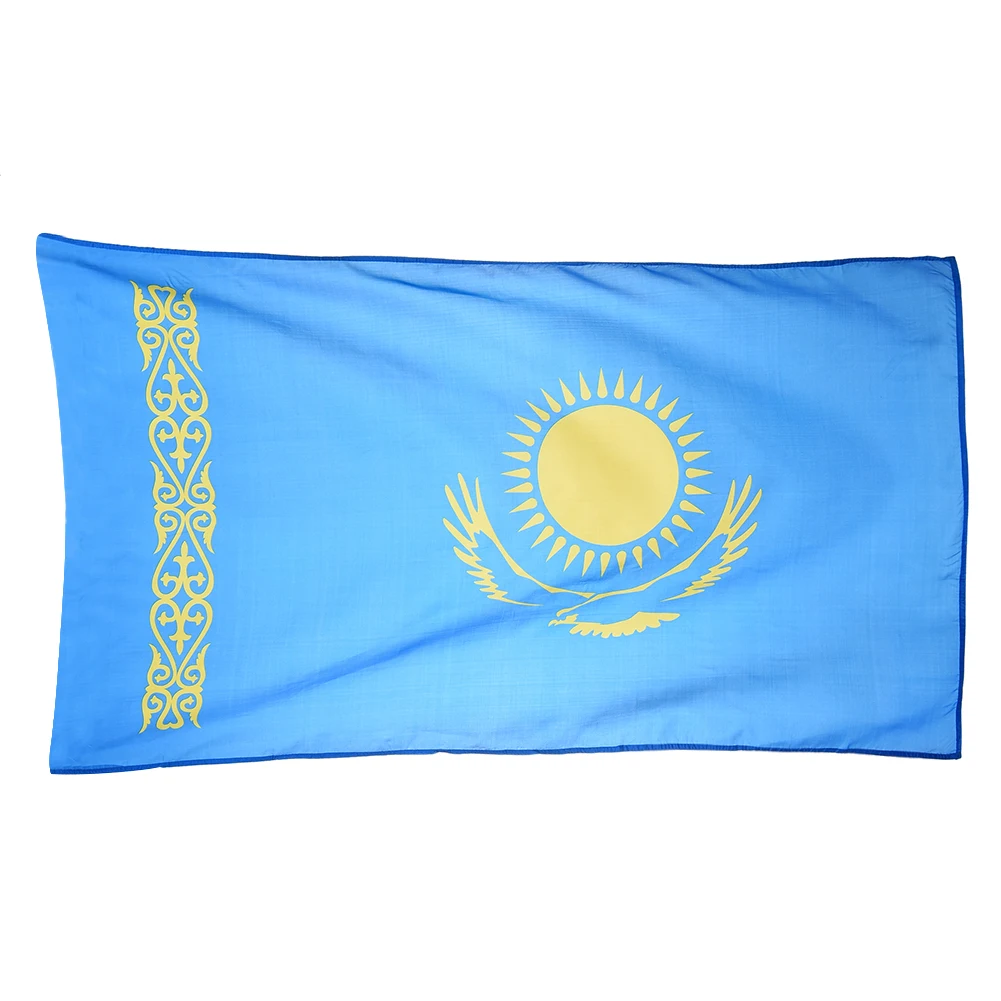 

90*150cm Kazakhstan Flag Hanging Flags Office/Activity/Home Decoration Banner For Festival The World Cup 1PC