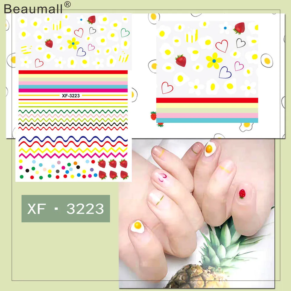 

Стикеры для ногтей с элегантными рисунками