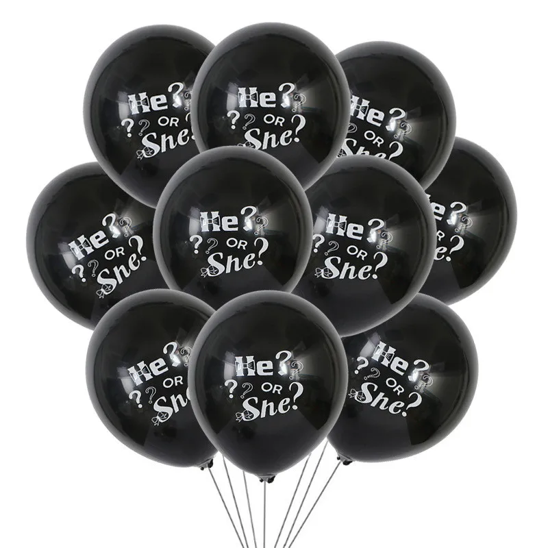 Черные 36 дюймовые латексные воздушные шары для мальчиков и девочек украшения
