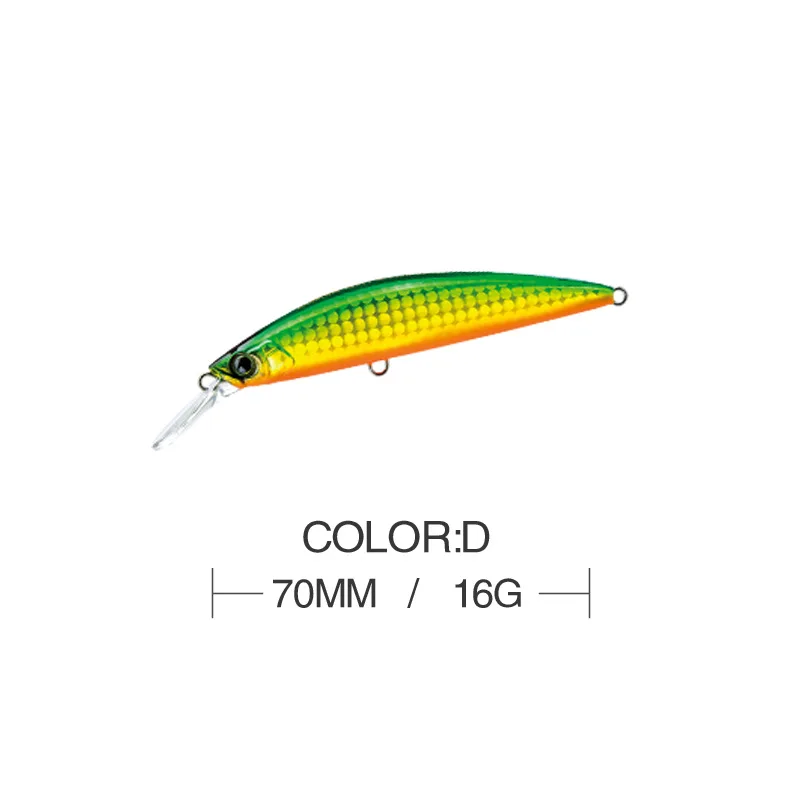 Minnow приманки для ловли рыбы 70 мм 16g 3D воблеры с глазками рыболовная искусственная