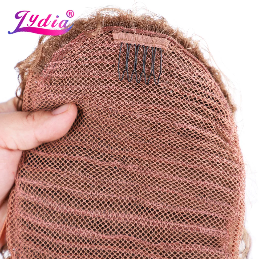 Lydia синтетический кудрявый хвост афро волос с двумя пластиковыми расчески все