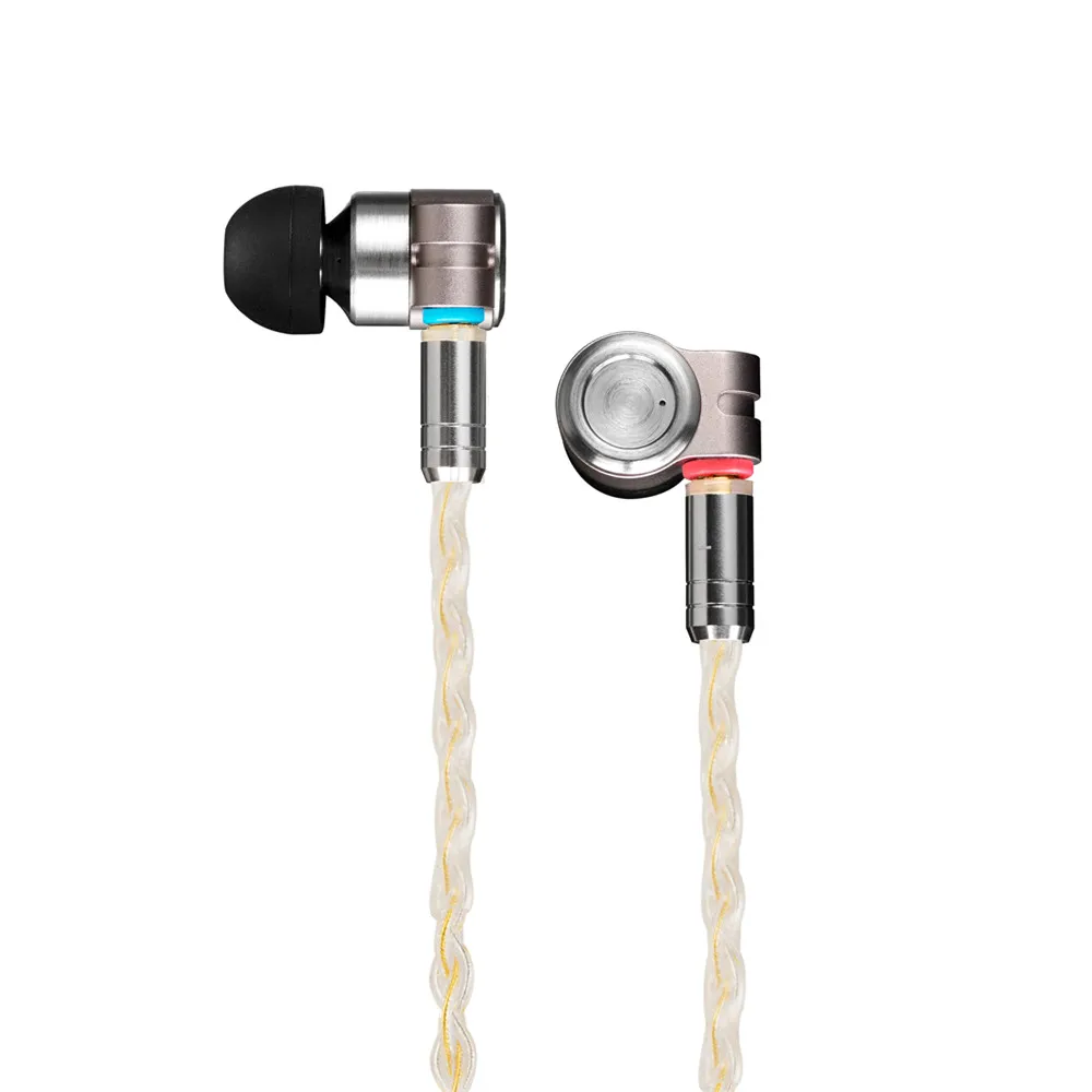 Наушники вкладыши TinHIFI T3 1DD + 1BA Knowles Drive Hi Fi наушники с басами металлические 3 5 мм MMCX