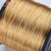 5 meters 0 3mm 0 4mm 0 5mm 0 6mm 0 7mm 0 8mm 24k gold color brass make shape metal wire high quality jewelry accessories