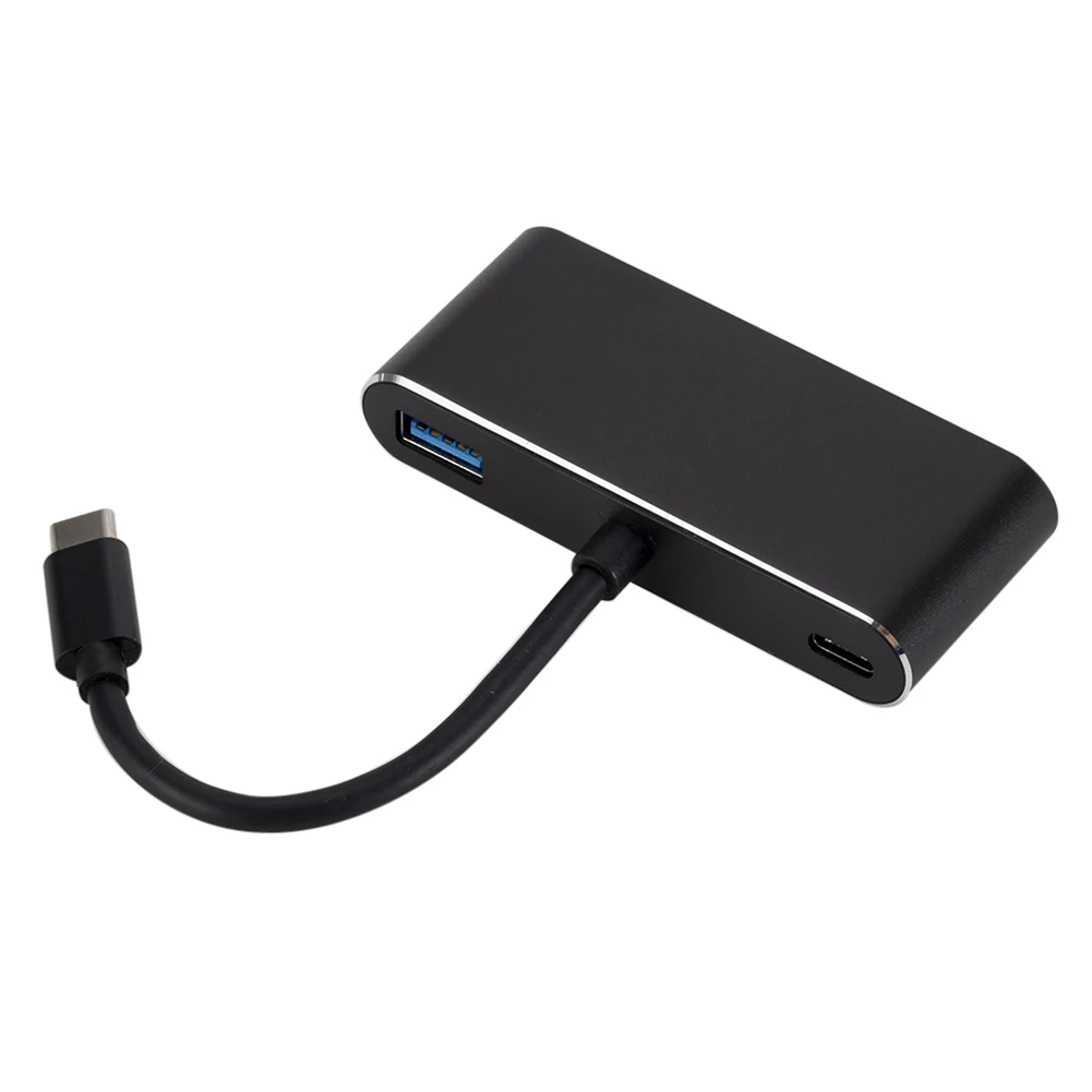 

5 in 1 HUB Converter HDMI-compatible VGA 3.5mm Audio USB3.0 PD Laptop 4K USB Type-C Adapter for Office Caring Computer Supplies