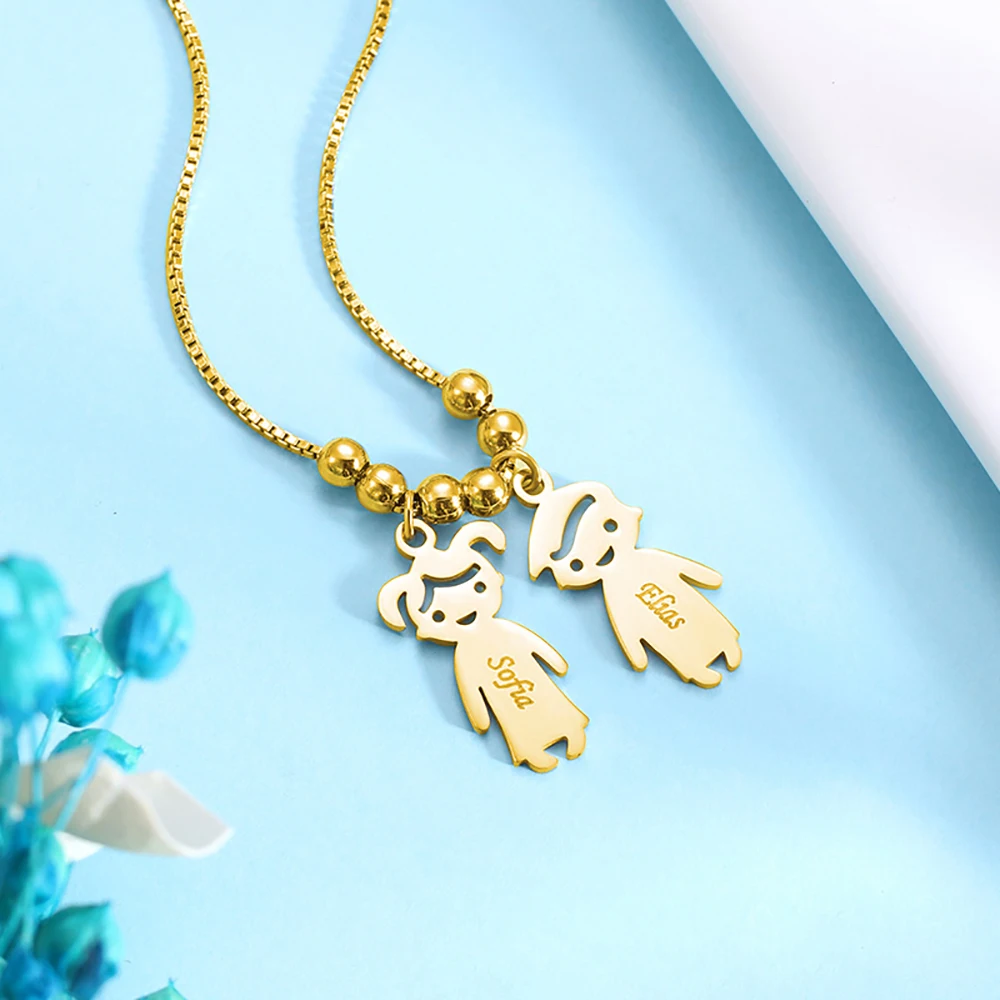 Sweey Прямая поставка персонализированные детские Подвески ожерелье из