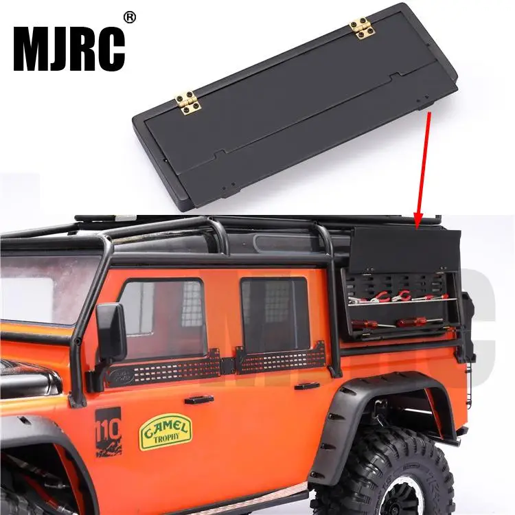 MJRC подходит для 1/10 моделирования скалолазания автомобиля TRAXXAS TRX4 Defender D90 RC4WD D110 SCX10 осевой ящик для инструментов может быть открыт