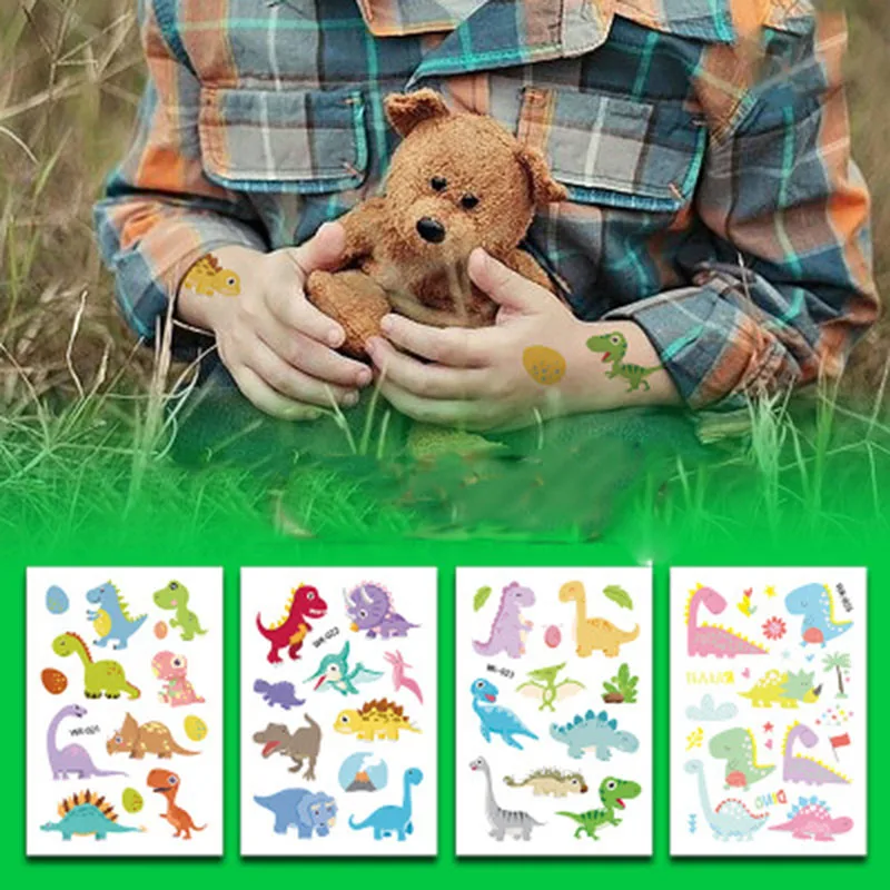 

30pcs Cartoon Stickers Temporary Tattoo For Children Tatoo Paper Paste Waterproof Fake Tattoo Sticker Kids Gift