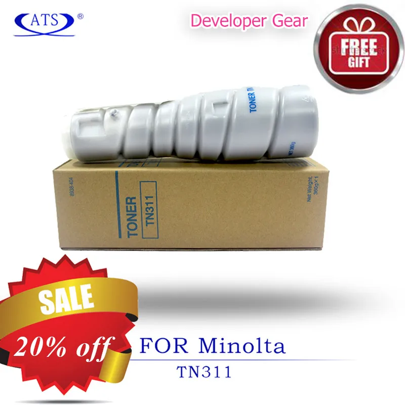 360 г TN311 Черный тонер-картридж порошок для Konica Minolta bizhub BH 350 362 совместимый копир запасные части BH350 BH362 поставки