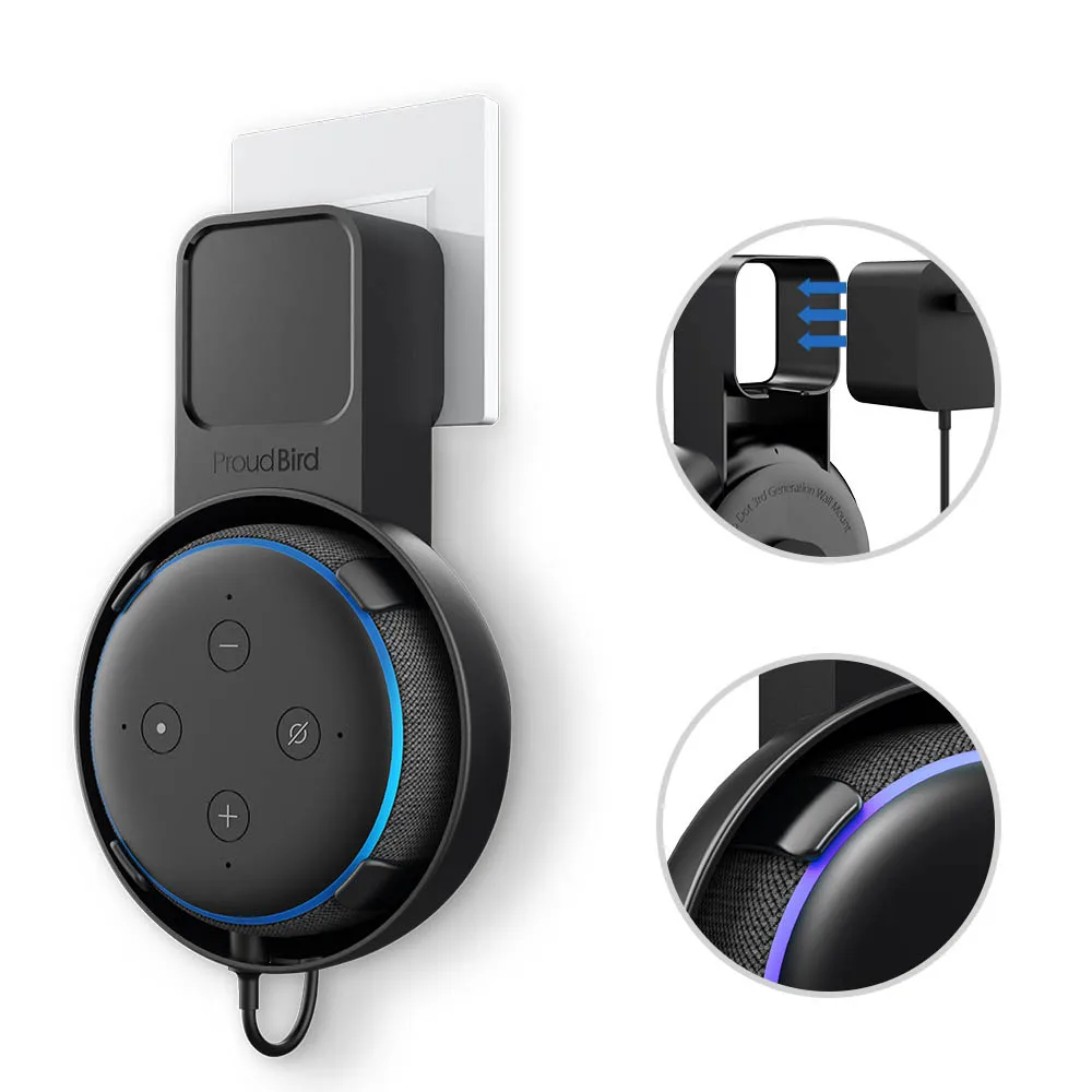 Настенный держатель GGMM P5 для Amazon Alexa Echo Dot 3nd портативная розетка настенный