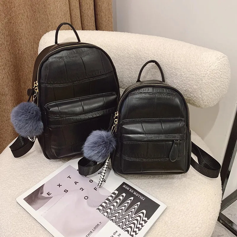 

Fashion Women Mini Backpack Pu Leather Female Travel Backbag Small Bookbag School Bags for Teenage Girls 2021