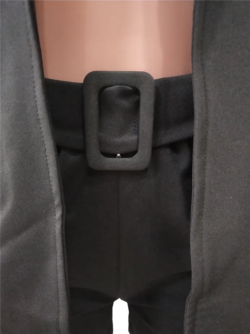 Женский деловой костюм Adogirl однотонный повседневный из двух предметов блейзер с