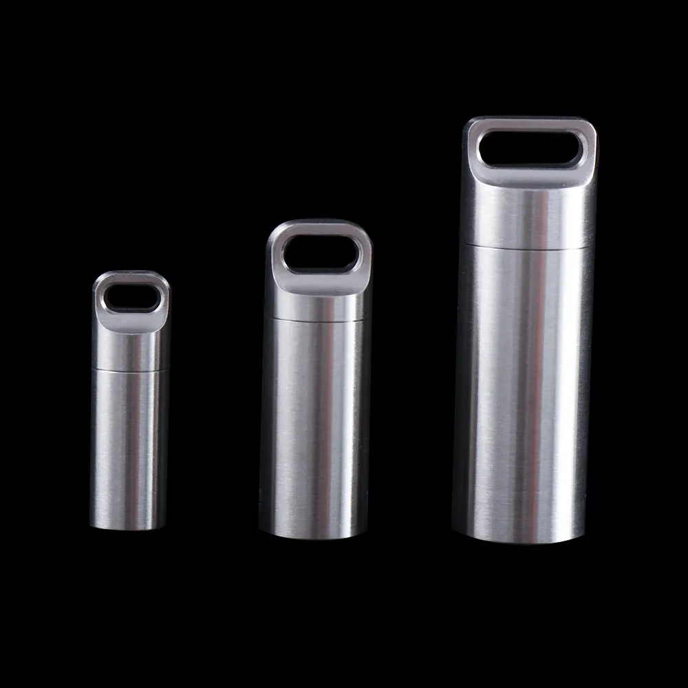 

Герметичная Водонепроницаемая мини-коробка из нержавеющей стали для парфюма, подвески для чехла, инструменты для повседневного использования, Экологичная Домашняя и уличная коробка для таблеток