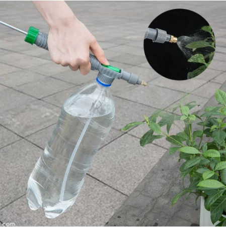 

High Pressure Air Pump Manual Sprayer Portable Drink Bottle Spray Head Garden Watering Tool Air Pump Drink Bottle Magic Sprayer
