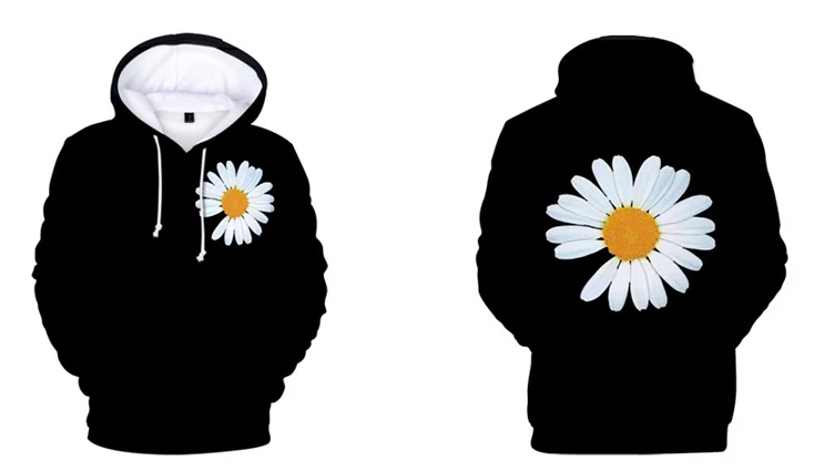 Худи Gdragon Daisy 3D G Dragon горячая Распродажа Harajuku женские худи граффити дизайн GD для