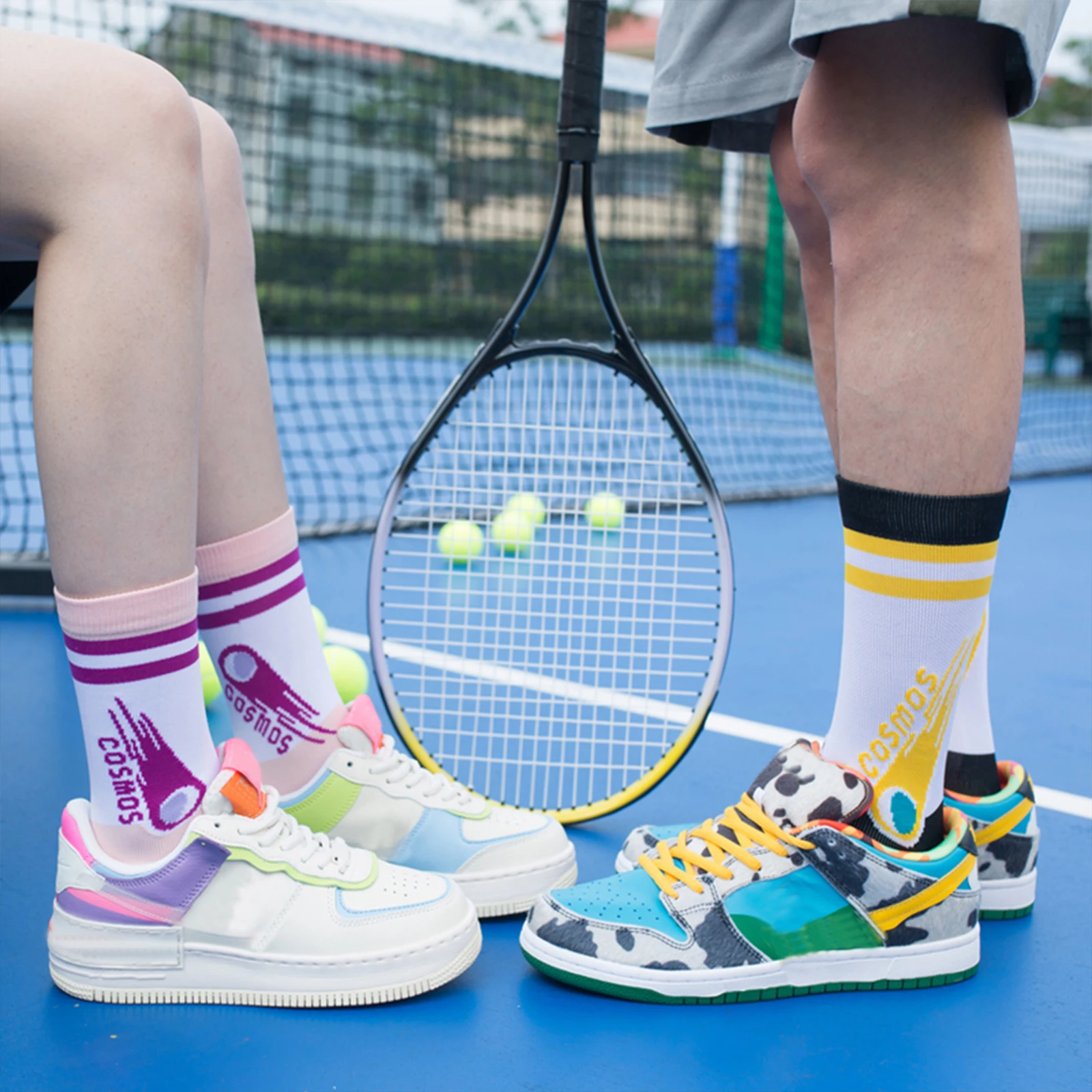 Носки спортивные для мужчин и женщин хлопковые нескользящие абсорбирующие пот