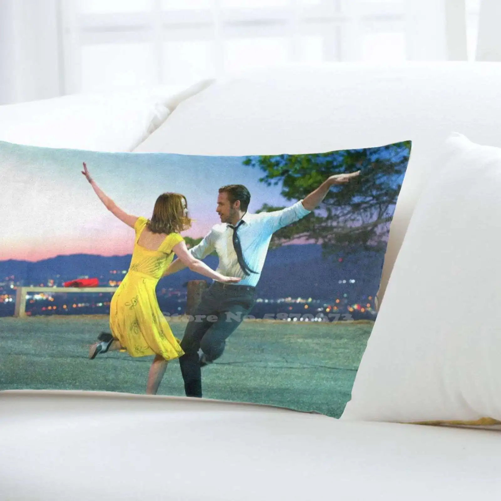 La Land Cushion Cover For Sofa Home Printed Pillowcases Emma Stone Ryan Gosling Movies Movie Songs Singing |
