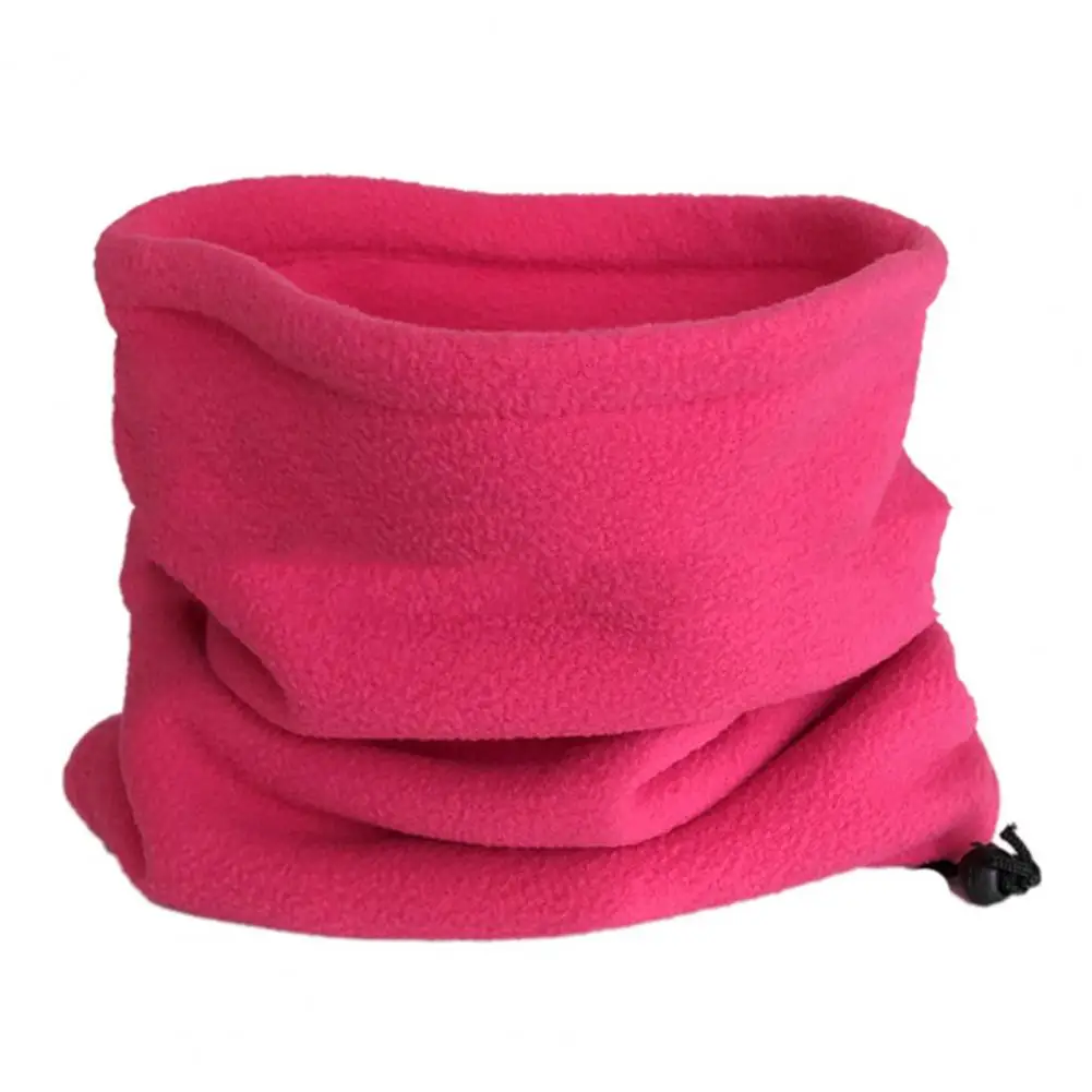 

Unisex Winter Outdoor Solid Color Soft Thick Fleece Neck Warmer Gaiter Cover Hat