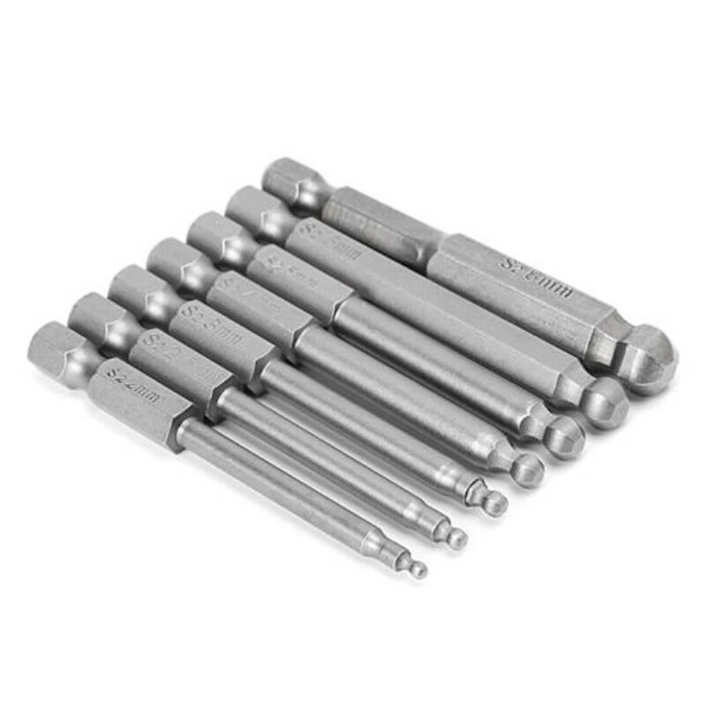 

Assembly Hex Screwdriver Bits 65mm Magnetic Ball End Hexagon Head Drill