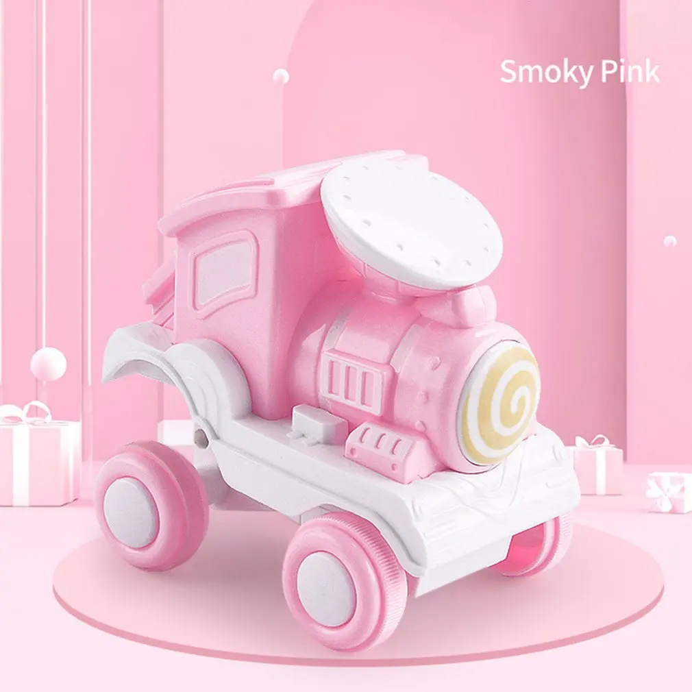 

2021 мультяшный мини-поезд карамельного цвета, детские игрушки, вращающийся на 360 градусов инерционный автомобиль, игрушки для детей от 2 до 4 л...
