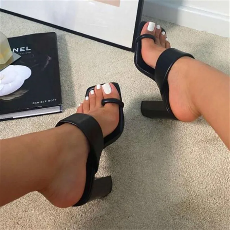 

Designer 2021 summer new Breathable women's slippers thick heel high heels fashion casual platform sandals womens shoes slippers