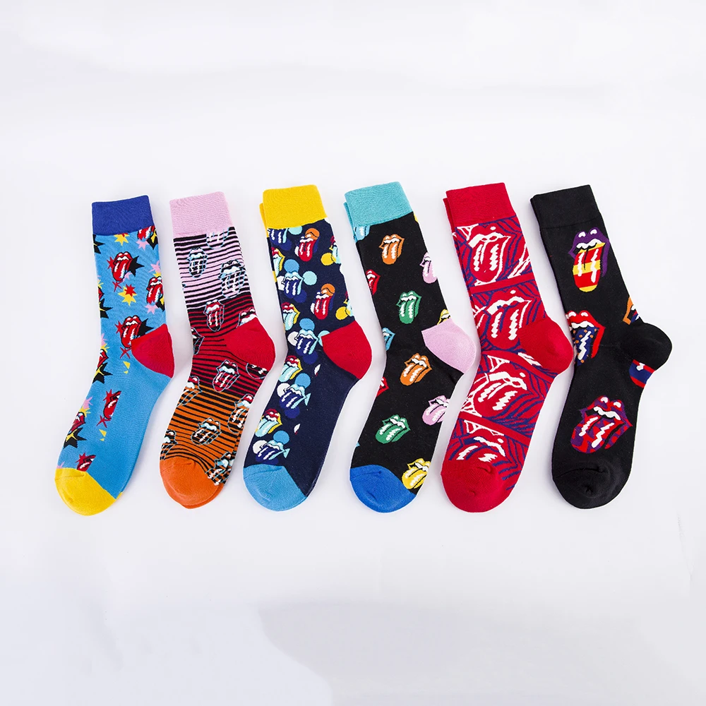 Харадзюку счастливые короткие носки мужские забавные Аватар чёсаный хлопок