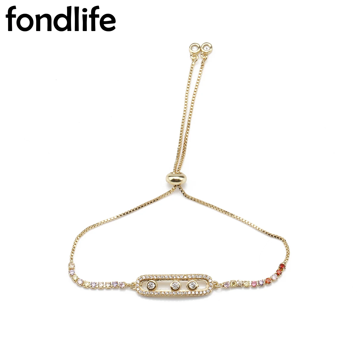 Браслет с кубическим цирконием для мужчин и женщин 5 мм из меди латуни | Украшения