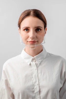 

Face mask/transparent face mask/food service restaurant hotel sanitary clear plastic mask