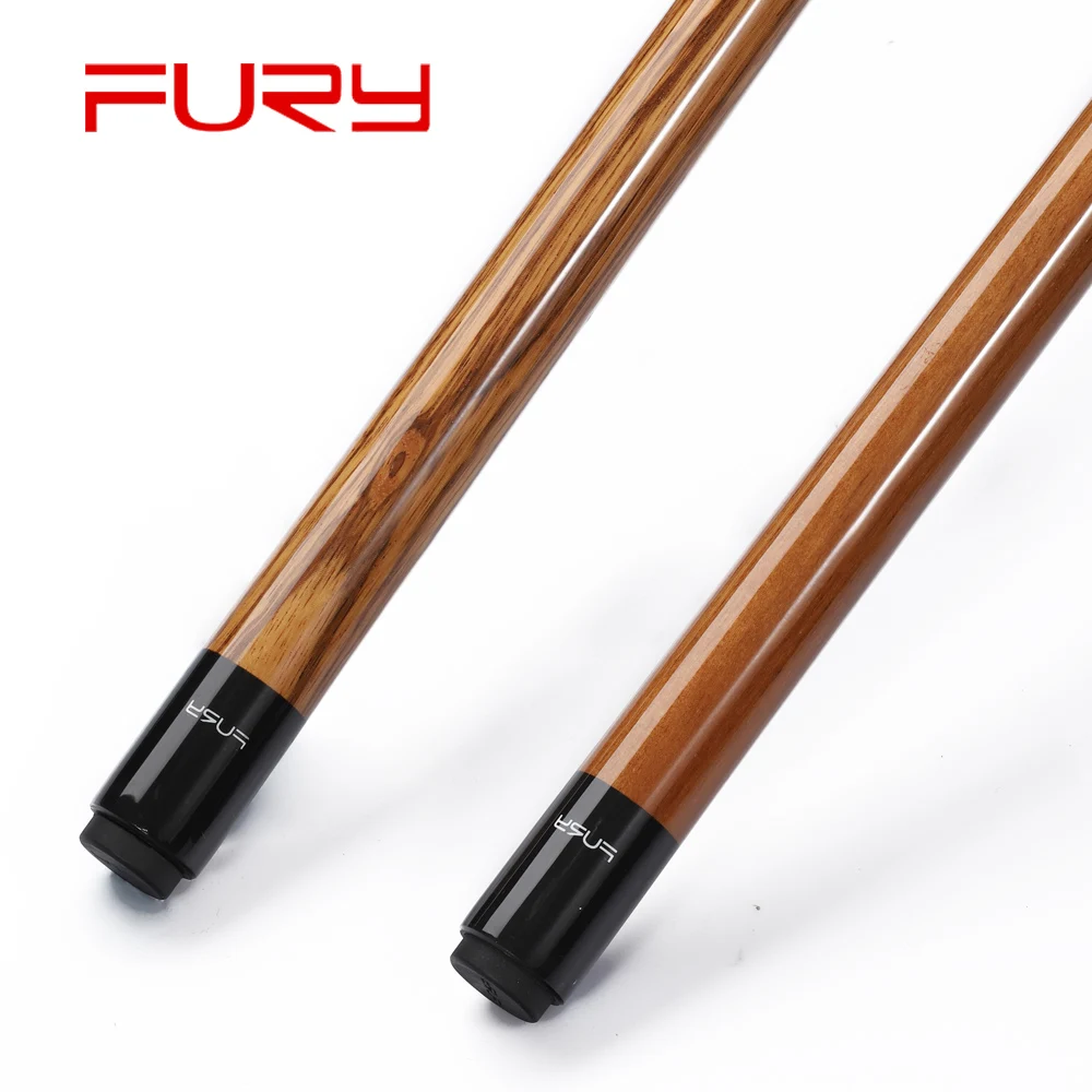Бильярдный Кий FURY JPW 2/6 13 мм 107 см кончик G10 кленовый вал черный бакелитовый зажим