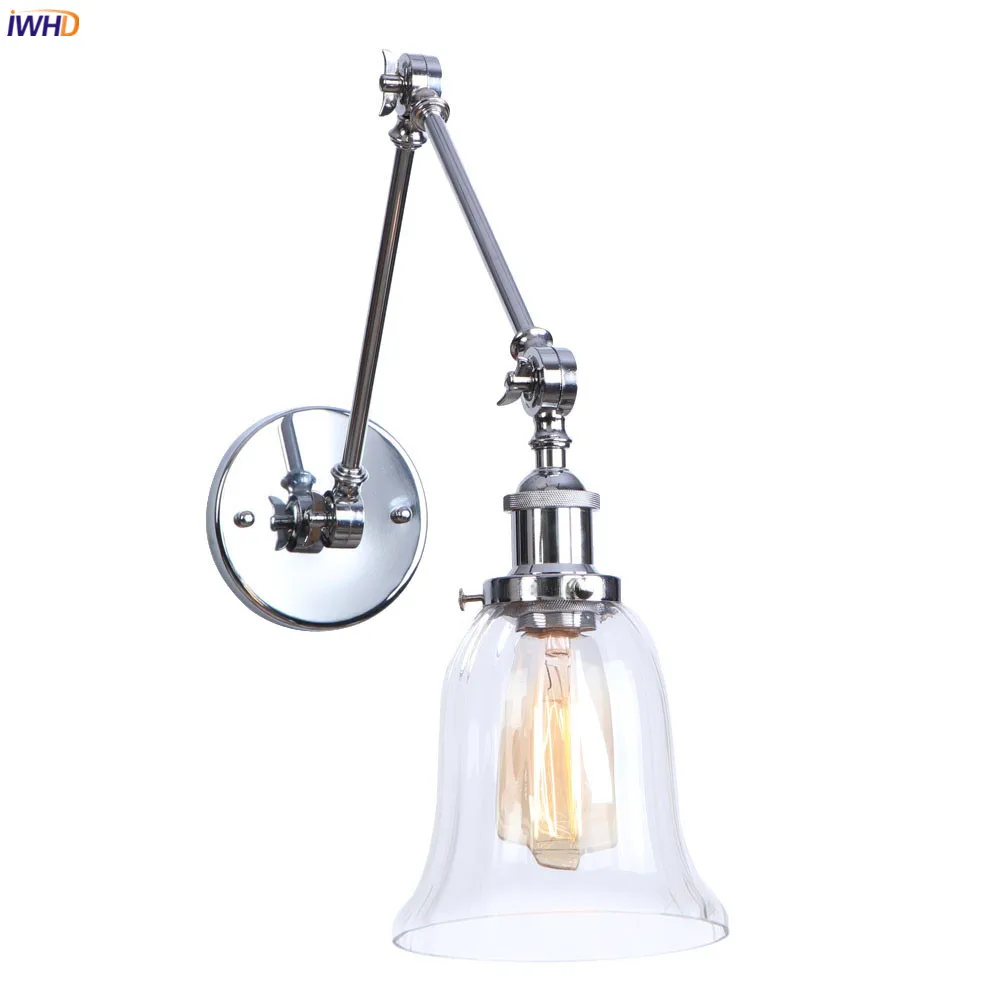 IWHD Loft Decor Vintage Wall Lights For Home Bedroom Bar Cafe Stair Light Retro Industrial Antique Wall Lamp Sconce Wandlamp LED