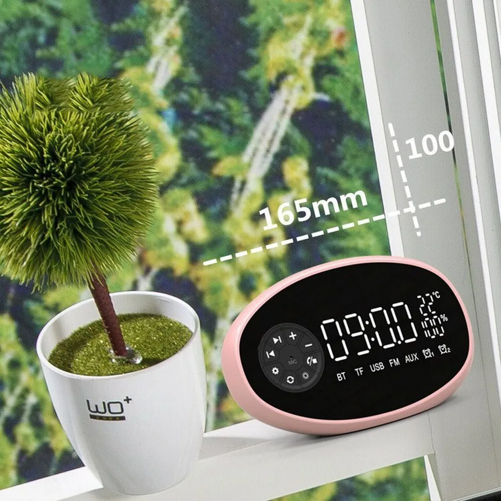 Цифровой светодиодный Будильник с функцией повтора настольные часы измерения