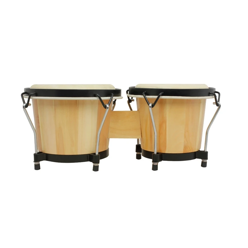 Wooden African Bongos Drum Percussion Musical Instruments Early Learning Educational Toys for Parts | Спорт и развлечения
