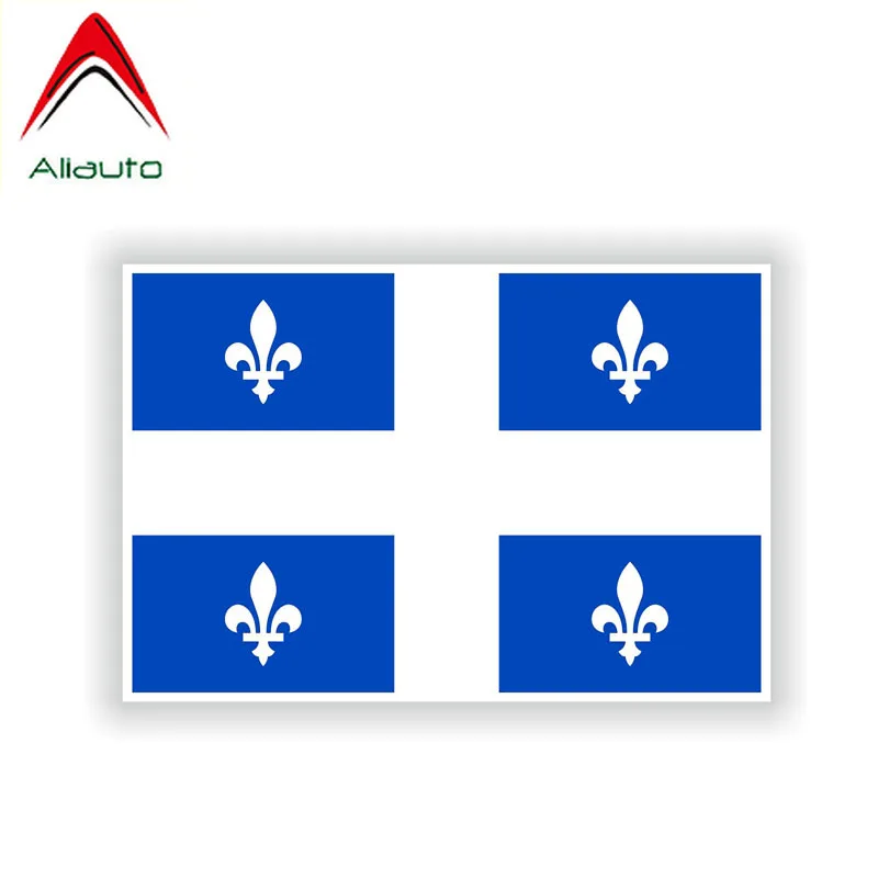

Aliauto оригинальная наклейка, флагая Квебек, водонепроницаемое солнцезащитное окошко, Светоотражающая наклейка с защитой от УФ-лучей, 14 см * 9 ...