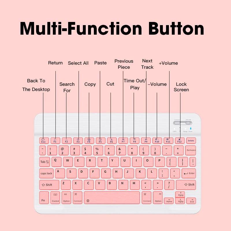 78 клавиш Bluetooth клавиатура планшет Беспроводная мини-клавиатура для Apple iPad Samsung