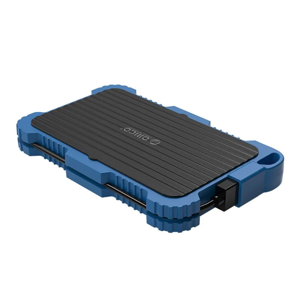 ORICO 2,5 дюймов USB3.0 HDD чехол с крючком водонепроницаемый ударопрочный Пылезащитный для наружного жесткого диска коробка для 2,5 дюймовый HDD SSD