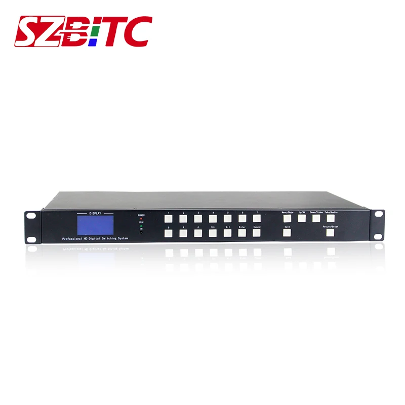 SZBITC 8x8 HDMI матричный коммутатор 4k видео 8 в Выход 3840*2160 3D EDID TCP/IP кнопка