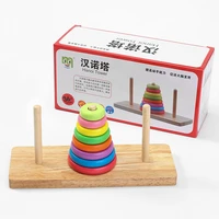 tower of hanoi educational toys for children kids wood intelligence puzzle juegos para ni%c3%b1os de 3 4 5 7 10 a%c3%b1os
