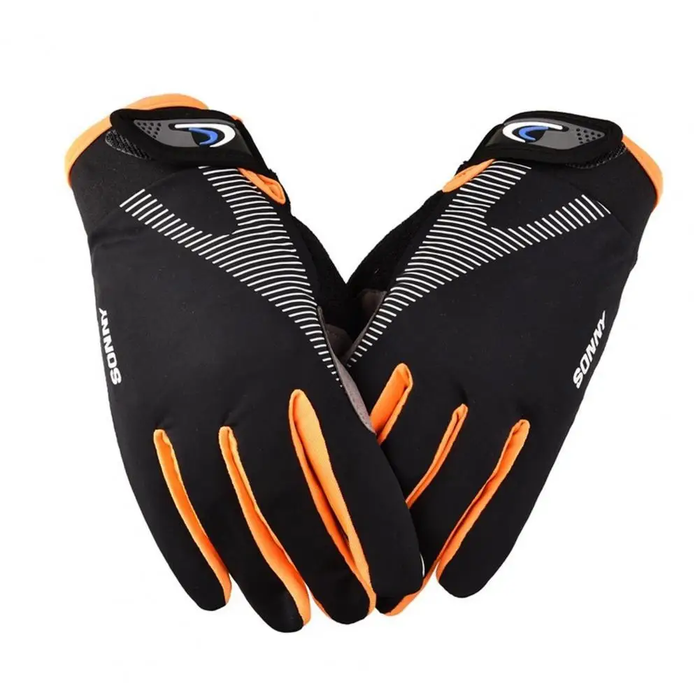 

1 Pair Full Finger Gloves Breathable Touch Screen Ice Silk Antiskid Cycling Gloves for Climbing Outdoor Sports Travel