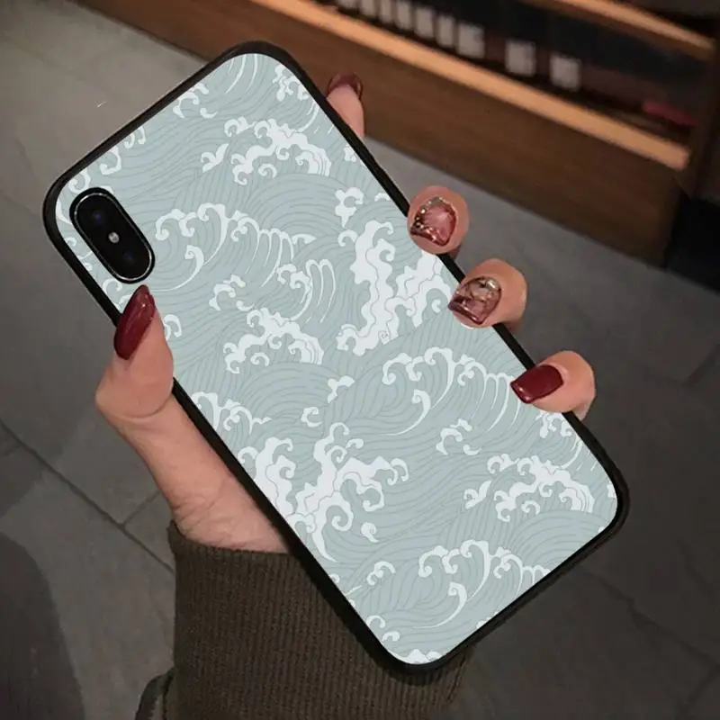 Роскошный чехол Maiya Wave Of Japanese для Iphone 5s Se 6 6s 7 8 Plus X Xs Max Xr 11 Pro аксессуары телефона |