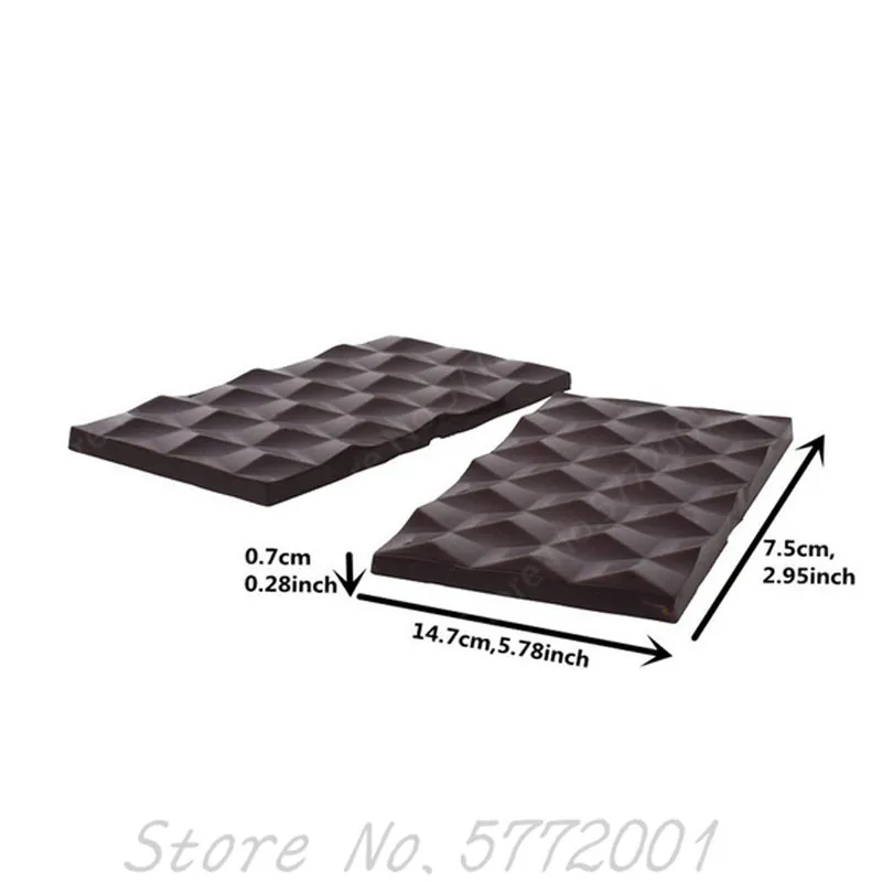 Тройная форма для шоколада из поликарбоната сахарного конфет формаса