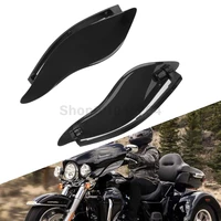 adjustable motorcycle black fairing air deflector side wing windshield for harley touring street electra glide flhx 2014 2020
