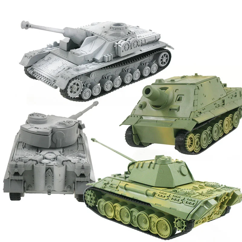 

4D Tank Model Building Kits Military Assembly Educational Toys Decoration High-density Material Panther Tiger Turmtiger Assault