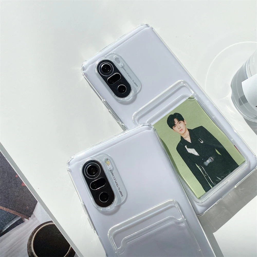 Мягкий тонкий прозрачный чехол-бумажник для Xiaomi Mi 10T 11 10 Lite Redmi Note 9 S 9T 8 Poco X3 Pro NFC M3