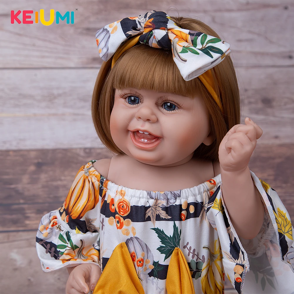 

Happy Fashion Full Silicone Reborn Babies Dolls 22 Inch 55cm Silicon Baby Dolls That Look Real Toys For Birthday Playmates Gifts