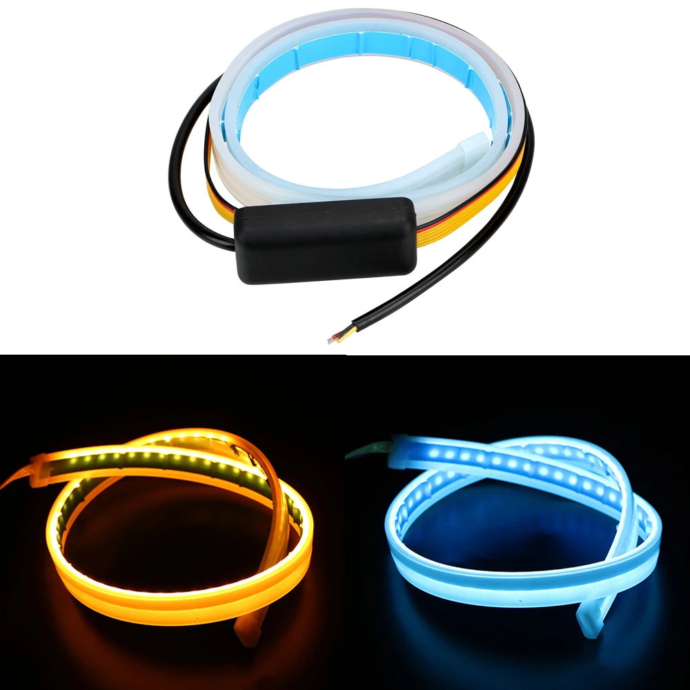 Автомобильные ДХО ходовые огни LEEPEE супер яркие гибкие светодиодные ленты мягкая