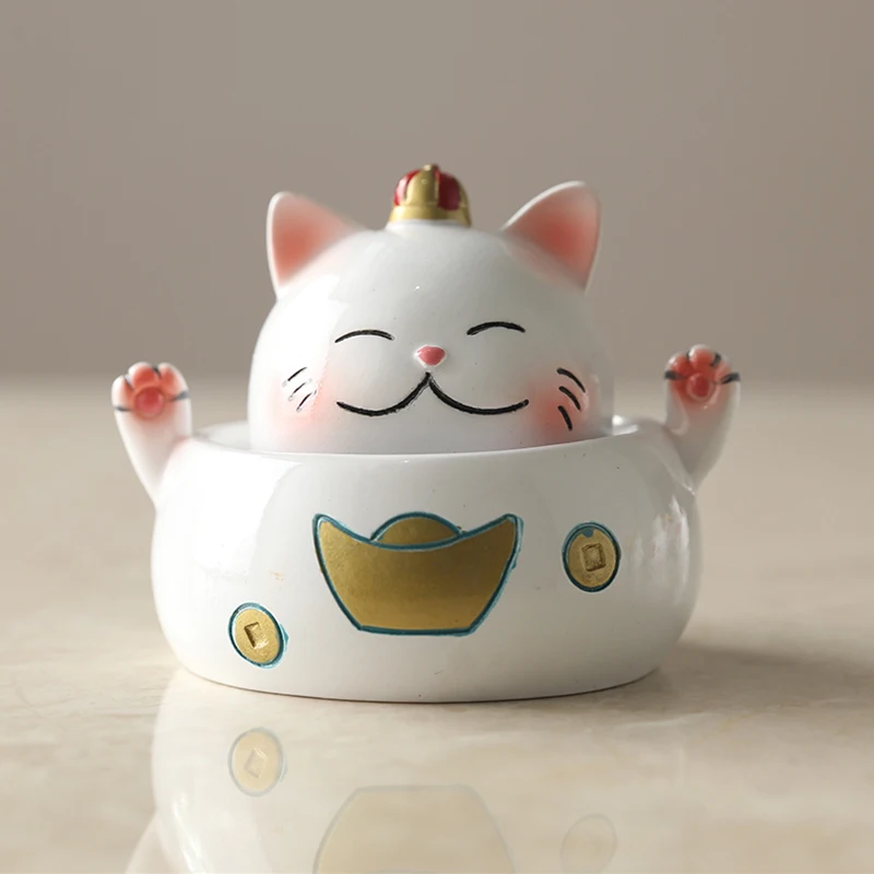 Скандинавское украшение для автомобиля Lucky Cat кукла с движущейся головой