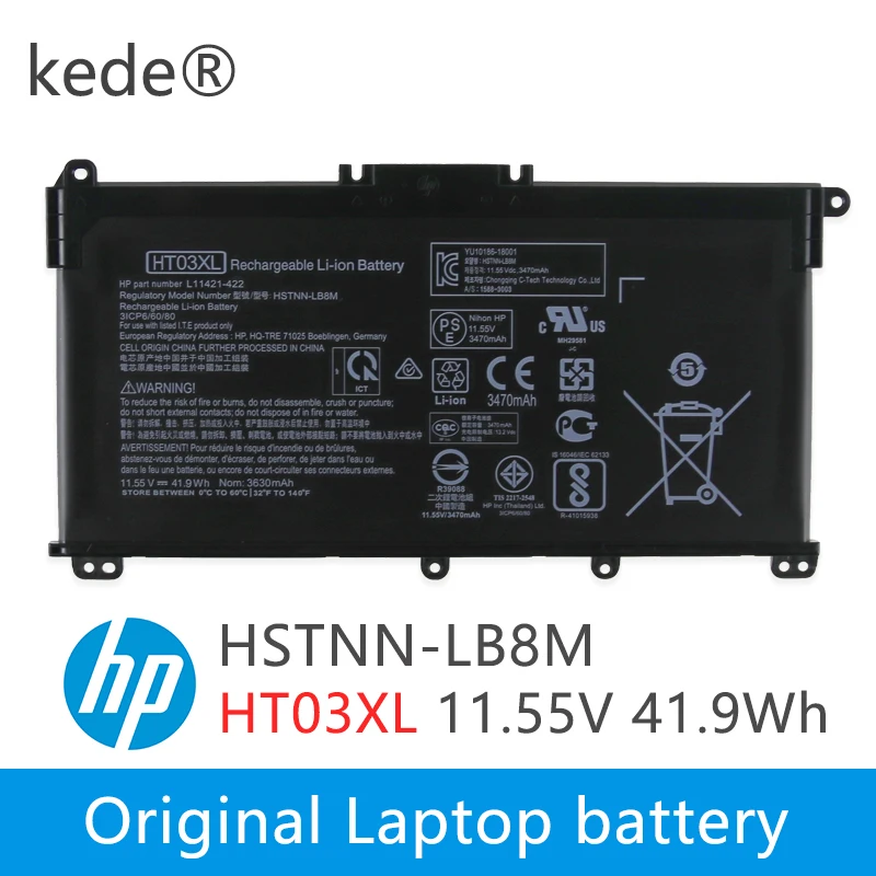 Аккумулятор kede HT03XL для павильона HP star 14 CE0025TU CE0034TX 15 CS0037T 250 255 G7 HSTNN LB8L/DB8R L11421