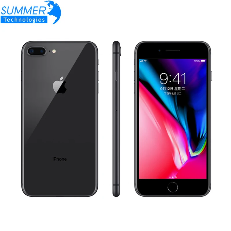 

Оригинальный разблокированный смартфон Apple iPhone 8 Plus LTE мобильный телефон дюйма, 3 Гб ОЗУ, шестиядерный, 5,5 МП, iOS, сканер отпечатка пальца