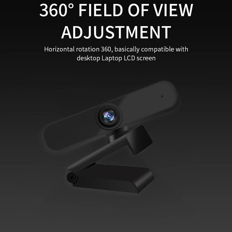 

1080P Webcam Microphones Full HD Video Camera for PC USB Plug Wide-Angle Live Video Online Course Omnipotent