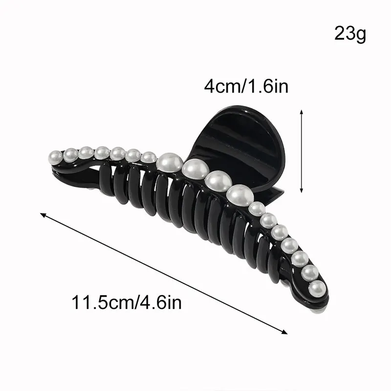 Женская заколка краб с жемчугом 1 шт.| |